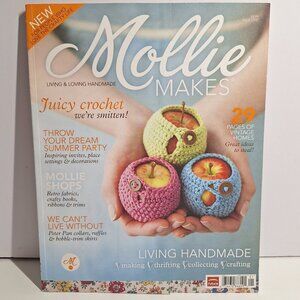 Issue #1 Mollie Makes 2011 UK Magazine Only No Kit Retro Aprons Fabric Eggs